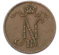 Монета 1 пенни 1909 года Русская Финляндия (Артикул: K10-15427) — Фото №2