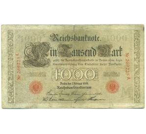 1000 марок 1908 года Германия — Фото №1