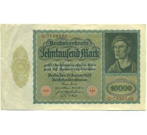 10000 марок 1922 года Германия — Фото №1