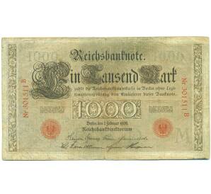 1000 марок 1908 года Германия — Фото №1