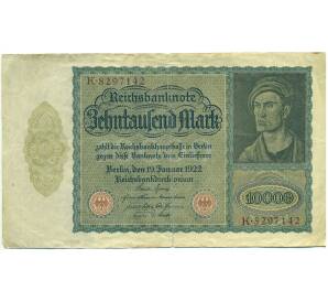 10000 марок 1922 года Германия — Фото №1