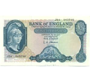 5 фунтов 1961 года Великобритания (Банк Англии) — Фото №1