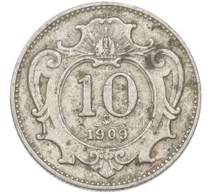 10 геллеров 1909 года Австрия — Фото №1