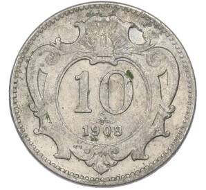10 геллеров 1908 года Австрия — Фото №1