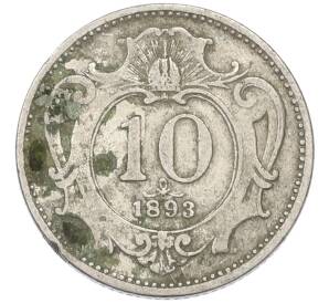 10 геллеров 1893 года Австрия — Фото №1