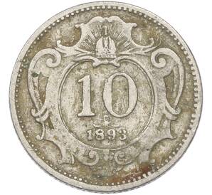 10 геллеров 1893 года Австрия — Фото №1