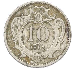 10 геллеров 1893 года Австрия — Фото №1