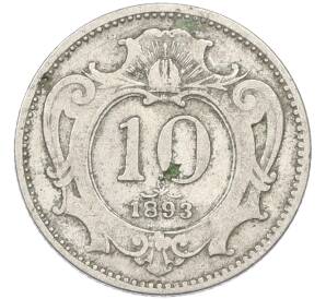 10 геллеров 1893 года Австрия — Фото №1