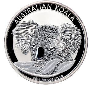 1 доллар 2014 года Австралия «Австралийская коала» — Фото №1