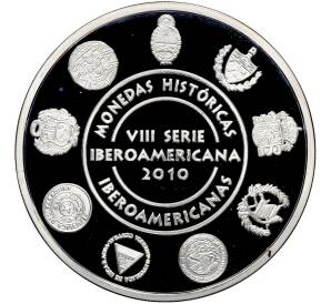 Монетовидный жетон 2010 года Испания «Иберо-Америка — Исторические монеты» — Фото №2