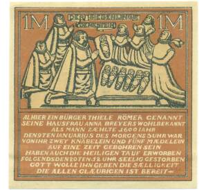 1 марка 1921 года Германия — город Хамельн (Нотгельд) — Фото №1