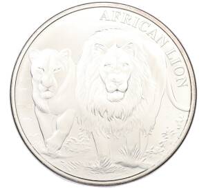 5000 франков 2016 года Республика Конго «Африканский лев» — Фото №1