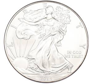 1 доллар 2014 года США «Шагающая Свобода» — Фото №1