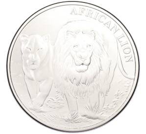 5000 франков 2016 года Республика Конго «Африканский лев» — Фото №1