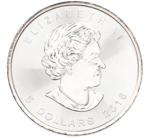 5 долларов 2016 года Канада «Кленовый лист» — Фото №2