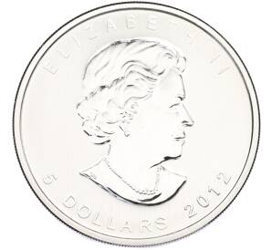 5 долларов 2012 года Канада «Кленовый лист» — Фото №2