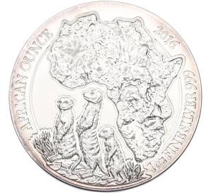 50 франков 2016 года Руанда «Африканская унция — Сурикаты» — Фото №1