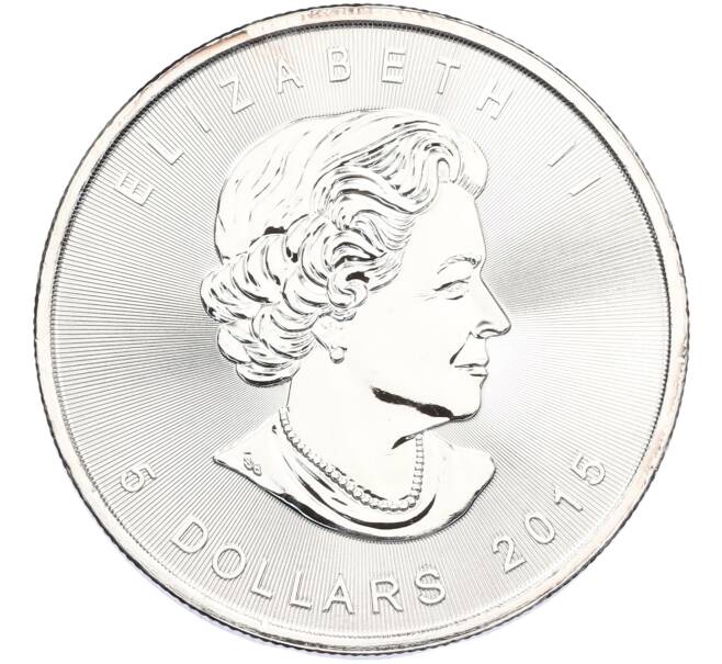Монета 5 долларов 2015 года Канада «Кленовый лист» (Артикул: K10-15725) — Фото №2