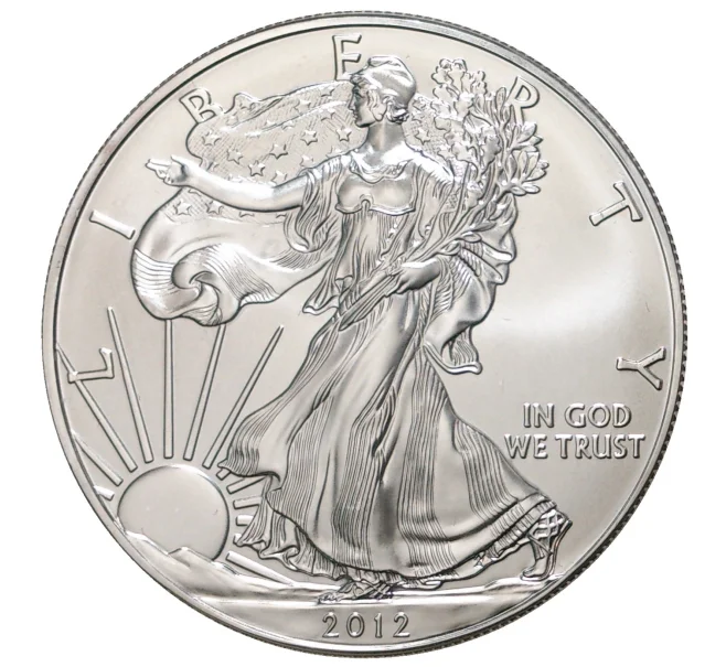 Монета 1 доллар 2012 года США «Шагающая Свобода» (Артикул M2-36058)