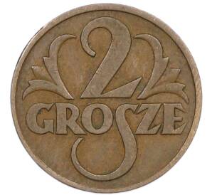 2 гроша 1937 года Польша — Фото №2