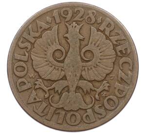 5 грошей 1928 года Польша — Фото №1