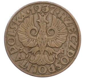 5 грошей 1937 года Польша — Фото №1