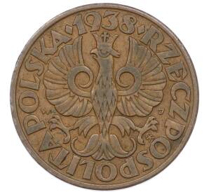 5 грошей 1938 года Польша — Фото №1