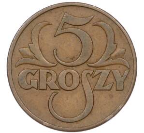 5 грошей 1938 года Польша — Фото №2