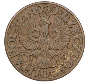 5 грошей 1939 года Польша — Фото №1