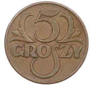 5 грошей 1939 года Польша — Фото №2