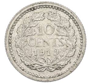 10 центов 1919 года Нидерланды — Фото №1