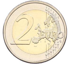 2 евро 2024 года Финляндия «Архитектурная фирма Геселлиус-Линдгрен-Сааринен» — Фото №2