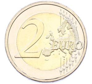 2 евро 2024 года Финляндия «Архитектурная фирма Геселлиус-Линдгрен-Сааринен» — Фото №2