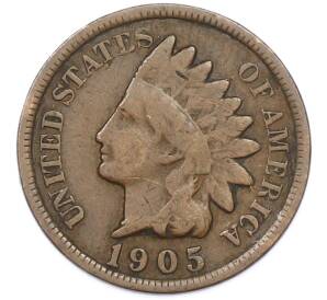 1 цент 1905 года США — Фото №1