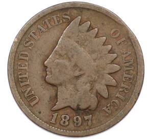 1 цент 1897 года США — Фото №1