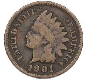 1 цент 1901 года США — Фото №1
