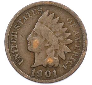 1 цент 1901 года США — Фото №1
