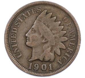 1 цент 1901 года США — Фото №1