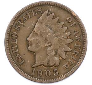 1 цент 1905 года США — Фото №1