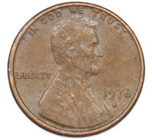 1 цент 1978 года D США — Фото №1