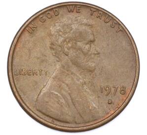 1 цент 1978 года D США — Фото №1