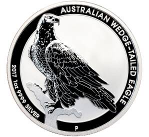 1 доллар 2017 года Австралия «Австралийский клинохвостый орел» — Фото №1