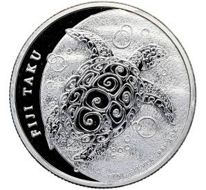 2 доллара 2013 года Фиджи «Черепаха Таку» — Фото №1