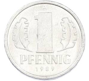 1 пфенниг 1989 года Восточная Германия (ГДР) — Фото №1