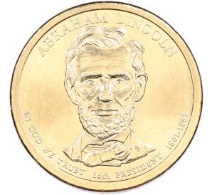 1 доллар 2010 года (P) США «16-й президент США Авраам Линкольн» — Фото №1