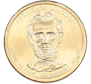 1 доллар 2010 года (P) США «16-й президент США Авраам Линкольн» — Фото №1