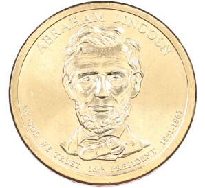 1 доллар 2010 года (P) США «16-й президент США Авраам Линкольн» — Фото №1