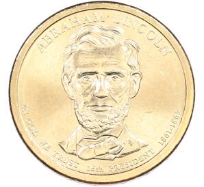 1 доллар 2010 года (P) США «16-й президент США Авраам Линкольн» — Фото №1