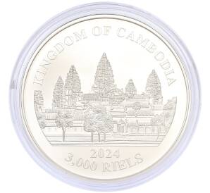 3000 риелей 2024 года Камбоджа «Потерянные тигры Камбоджи» (Цветное покрытие) — Фото №2