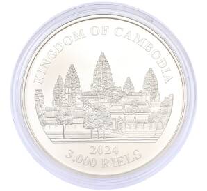 3000 риелей 2024 года Камбоджа «Потерянные тигры Камбоджи» (Цветное покрытие) — Фото №2